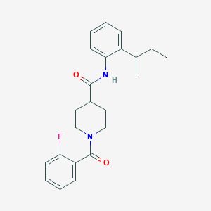 N-[2-(BUTAN-2-YL)PHENYL]-1-(2-FLUOROBENZOYL)PIPERIDINE-4-CARBOXAMIDE