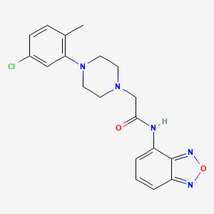 N-(2,1,3-BENZOXADIAZOL-4-YL)-2-[4-(5-CHLORO-2-METHYLPHENYL)-1-PIPERAZINYL]ACETAMIDE