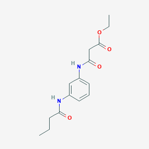 ethyl 3-{[3-(butyrylamino)phenyl]amino}-3-oxopropanoate