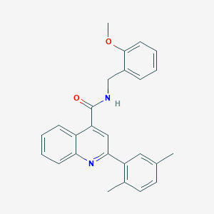 2-(2,5-dimethylphenyl)-N-(2-methoxybenzyl)-4-quinolinecarboxamide