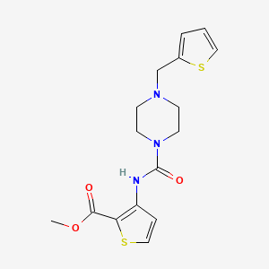 molecular formula C16H19N3O3S2 B4606914 METHYL 3-({[4-(2-THIENYLMETHYL)PIPERAZINO]CARBONYL}AMINO)-2-THIOPHENECARBOXYLATE 