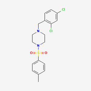 molecular formula C18H20Cl2N2O2S B4606927 1-(2,4-dichlorobenzyl)-4-[(4-methylphenyl)sulfonyl]piperazine 