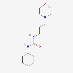 molecular formula C14H27N3O2 B4606949 N-cyclohexyl-N'-[3-(4-morpholinyl)propyl]urea 