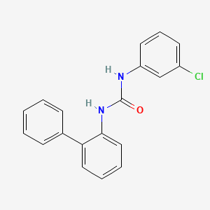 molecular formula C19H15ClN2O B4607007 N-2-biphenylyl-N'-(3-chlorophenyl)urea 