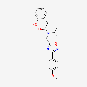 2-(2-methoxyphenyl)-N-{[3-(4-methoxyphenyl)-1,2,4-oxadiazol-5-yl]methyl}-N-(propan-2-yl)acetamide