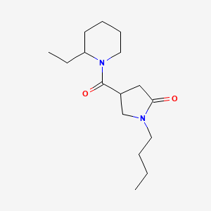 1-butyl-4-[(2-ethylpiperidin-1-yl)carbonyl]pyrrolidin-2-one