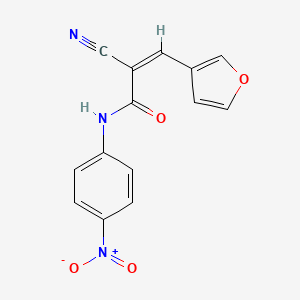 2-cyano-3-(3-furyl)-N-(4-nitrophenyl)acrylamide