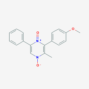 molecular formula C18H16N2O3 B4607107 3-(4-methoxyphenyl)-2-methyl-5-phenylpyrazine 1,4-dioxide 