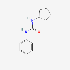 molecular formula C13H18N2O B4607128 1-Cyclopentyl-3-(4-methylphenyl)urea 