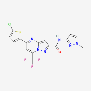 5-(5-chloro-2-thienyl)-N-(1-methyl-1H-pyrazol-3-yl)-7-(trifluoromethyl)pyrazolo[1,5-a]pyrimidine-2-carboxamide