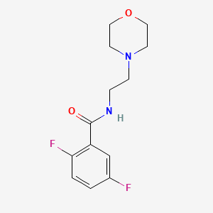 2,5-difluoro-N-[2-(4-morpholinyl)ethyl]benzamide