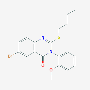 6-bromo-2-(butylthio)-3-(2-methoxyphenyl)-4(3H)-quinazolinone