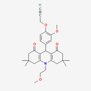 10-(2-methoxyethyl)-9-[3-methoxy-4-(2-propyn-1-yloxy)phenyl]-3,3,6,6-tetramethyl-3,4,6,7,9,10-hexahydro-1,8(2H,5H)-acridinedione