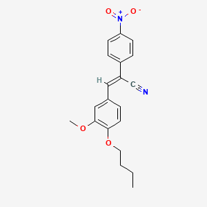 3-(4-butoxy-3-methoxyphenyl)-2-(4-nitrophenyl)acrylonitrile