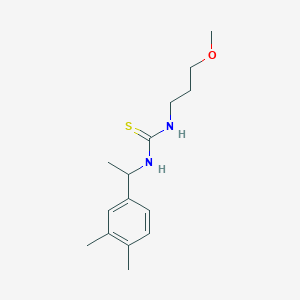 molecular formula C15H24N2OS B4607369 N-[1-(3,4-dimethylphenyl)ethyl]-N'-(3-methoxypropyl)thiourea 