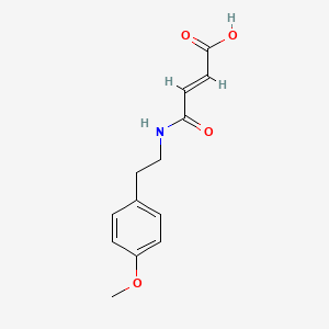 molecular formula C13H15NO4 B4607389 (E)-4-[(4-METHOXYPHENETHYL)AMINO]-4-OXO-2-BUTENOIC ACID 