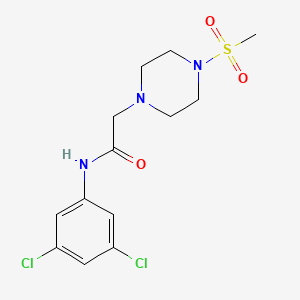 N-(3,5-dichlorophenyl)-2-[4-(methylsulfonyl)-1-piperazinyl]acetamide