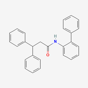 molecular formula C27H23NO B4607400 N-2-biphenylyl-3,3-diphenylpropanamide 