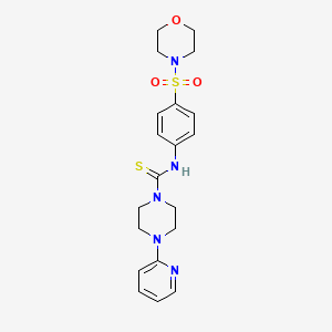 N-[4-(4-morpholinylsulfonyl)phenyl]-4-(2-pyridinyl)-1-piperazinecarbothioamide