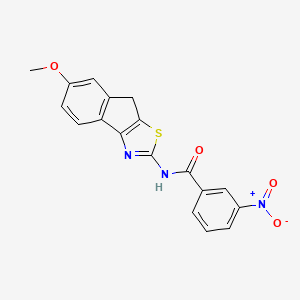 molecular formula C18H13N3O4S B4607421 N-(6-methoxy-8H-indeno[1,2-d][1,3]thiazol-2-yl)-3-nitrobenzamide 