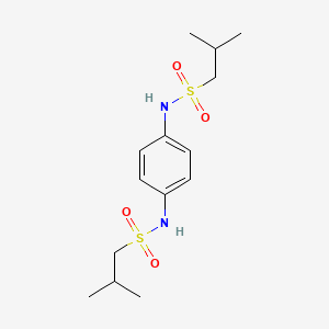 2-METHYL-N-[4-(2-METHYLPROPANESULFONAMIDO)PHENYL]PROPANE-1-SULFONAMIDE