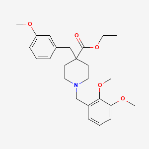 ethyl 1-(2,3-dimethoxybenzyl)-4-(3-methoxybenzyl)-4-piperidinecarboxylate