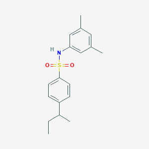 molecular formula C18H23NO2S B4607539 4-sec-butyl-N-(3,5-dimethylphenyl)benzenesulfonamide 