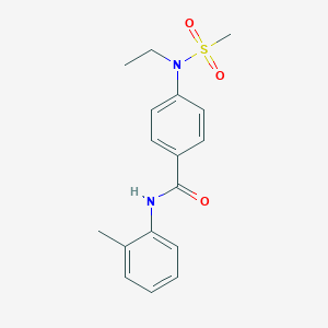 4-[ethyl(methylsulfonyl)amino]-N-(2-methylphenyl)benzamide