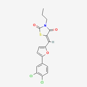 5-{[5-(3,4-dichlorophenyl)-2-furyl]methylene}-3-propyl-1,3-thiazolidine-2,4-dione