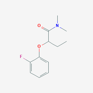 molecular formula C12H16FNO2 B4607595 2-(2-fluorophenoxy)-N,N-dimethylbutanamide 