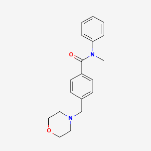 molecular formula C19H22N2O2 B4607632 N-甲基-4-(4-吗啉基甲基)-N-苯甲酰胺 