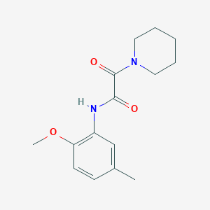 molecular formula C15H20N2O3 B4607643 N-(2-methoxy-5-methylphenyl)-2-oxo-2-piperidin-1-ylacetamide 