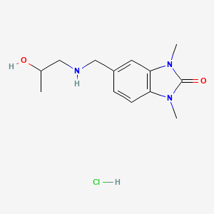 5-{[(2-hydroxypropyl)amino]methyl}-1,3-dimethyl-1,3-dihydro-2H-benzimidazol-2-one hydrochloride