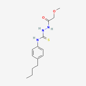 N-(4-butylphenyl)-2-(methoxyacetyl)hydrazinecarbothioamide