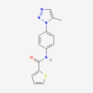 N-[4-(5-methyl-1H-1,2,3-triazol-1-yl)phenyl]-2-thiophenecarboxamide