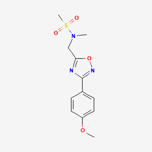 N-{[3-(4-methoxyphenyl)-1,2,4-oxadiazol-5-yl]methyl}-N-methylmethanesulfonamide