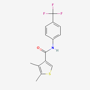 4,5-dimethyl-N-[4-(trifluoromethyl)phenyl]-3-thiophenecarboxamide