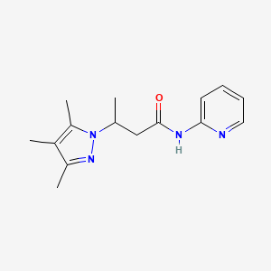 N-2-pyridinyl-3-(3,4,5-trimethyl-1H-pyrazol-1-yl)butanamide