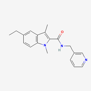 5-ethyl-1,3-dimethyl-N-(pyridin-3-ylmethyl)-1H-indole-2-carboxamide