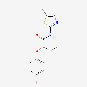 2-(4-FLUOROPHENOXY)-N-(5-METHYL-13-THIAZOL-2-YL)BUTANAMIDE