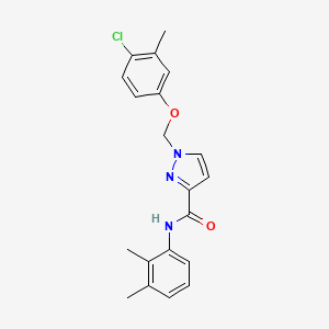 1-[(4-CHLORO-3-METHYLPHENOXY)METHYL]-N~3~-(2,3-DIMETHYLPHENYL)-1H-PYRAZOLE-3-CARBOXAMIDE