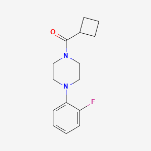 molecular formula C15H19FN2O B4607956 Cyclobutyl(4-(2-fluorophenyl)piperazin-1-yl)methanone 