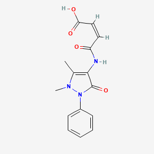 (Z)-4-[(1,5-dimethyl-3-oxo-2-phenylpyrazol-4-yl)amino]-4-oxobut-2-enoic acid