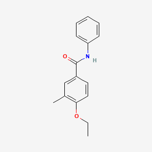 molecular formula C16H17NO2 B4608082 4-ethoxy-3-methyl-N-phenylbenzamide 