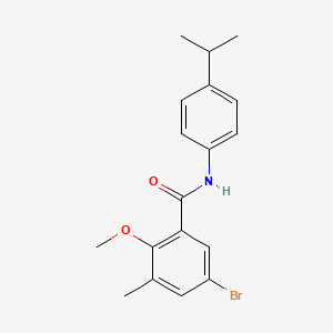 5-bromo-N-(4-isopropylphenyl)-2-methoxy-3-methylbenzamide