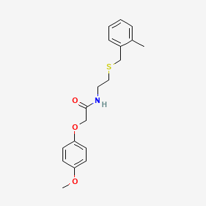 2-(4-methoxyphenoxy)-N-{2-[(2-methylbenzyl)thio]ethyl}acetamide