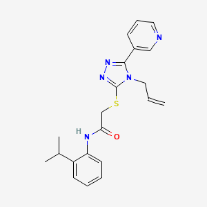 N-[2-(propan-2-yl)phenyl]-2-{[4-(prop-2-en-1-yl)-5-(pyridin-3-yl)-4H-1,2,4-triazol-3-yl]sulfanyl}acetamide