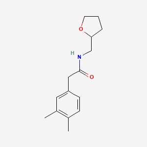 2-(3,4-dimethylphenyl)-N-(tetrahydro-2-furanylmethyl)acetamide