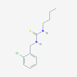 molecular formula C12H17ClN2S B4608156 1-Butyl-3-(2-chlorobenzyl)thiourea 