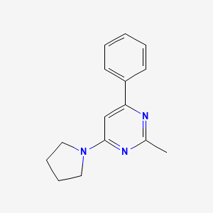 2-methyl-4-phenyl-6-(1-pyrrolidinyl)pyrimidine